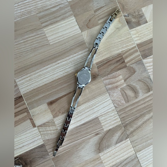 Rumours Ladies Watch Two Tone Bracelet Dark Gray Dial Gold Hands Markers - Picture 8 of 12